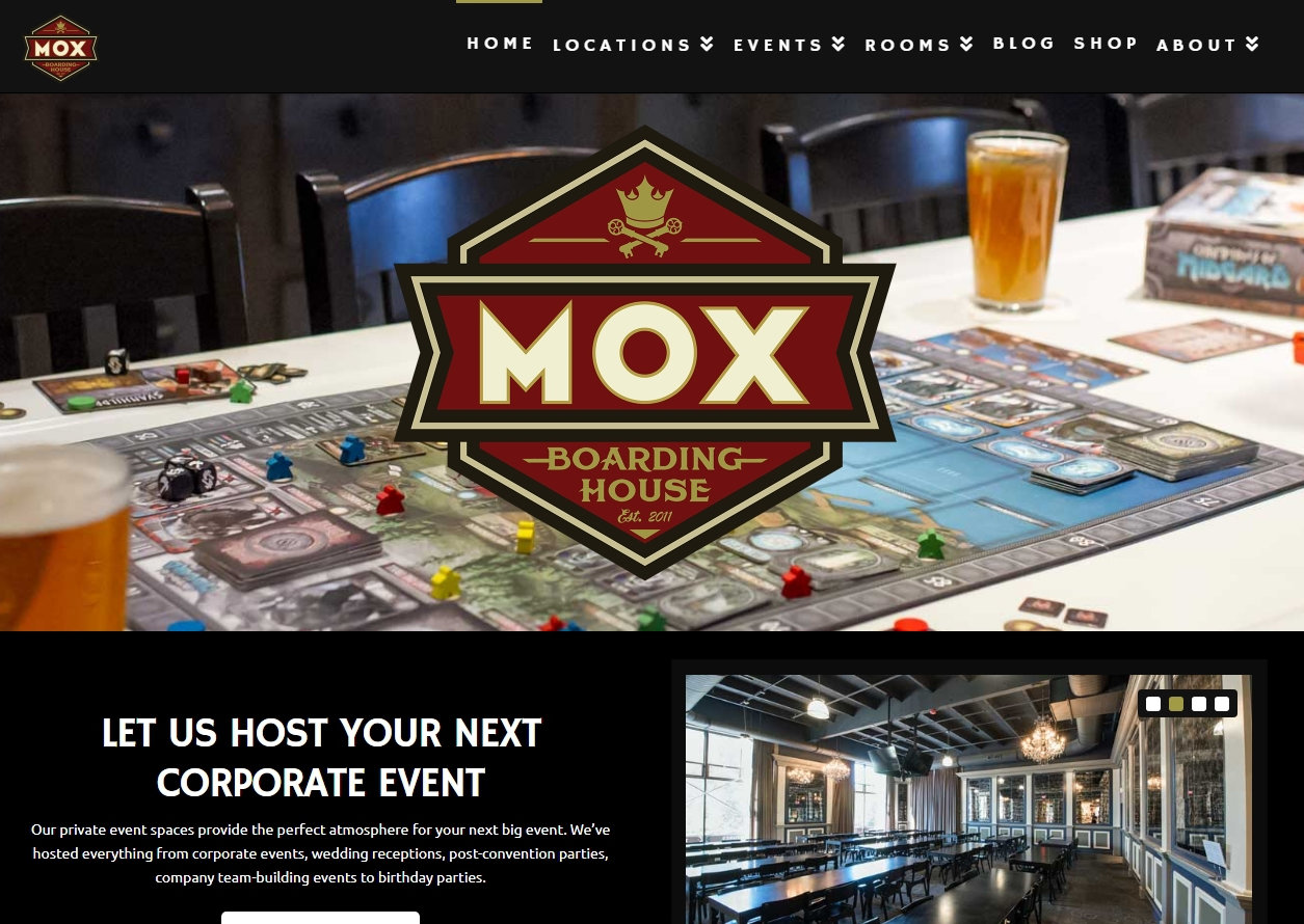 Mox Boarding House Homepage